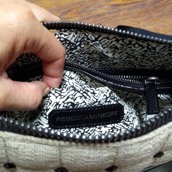 Rebecca Minkoff Cream with Genuine Leather clutch - Picture 2 of 6